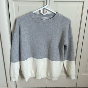 Block color lightweight sweater